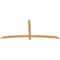 Ekena Millwork Bellingham Timber Gable Bracket, Western Red Cedar, 84"W x 38"H x 1 1/2"D x 3 1/2"F, 11/12 Pitch GBW084X38X0204BEL00SWR - alternate 3